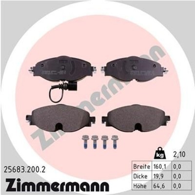 Zimmermann Brake Pad Set 256.8320.02