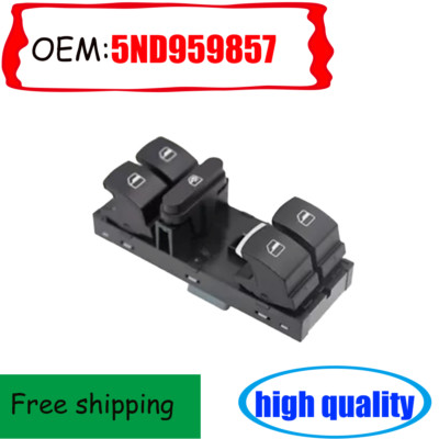 5ND959857 Power Window Master Switch Control Button For VW Tiguan Golf Passat CC