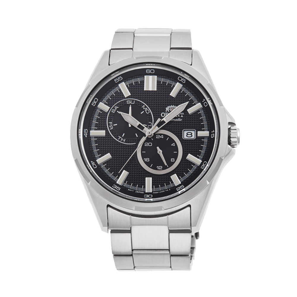 Pre-owned Orient Defender Day Date Sports Automatic Watch Black Dial Ak0602b Made In Japan