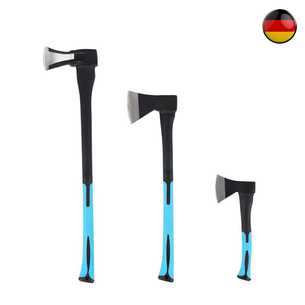 3er Axt Set Spaltbeil Spaltaxt Spalthammer Universalbeil Holzaxt Karbonstahl DE