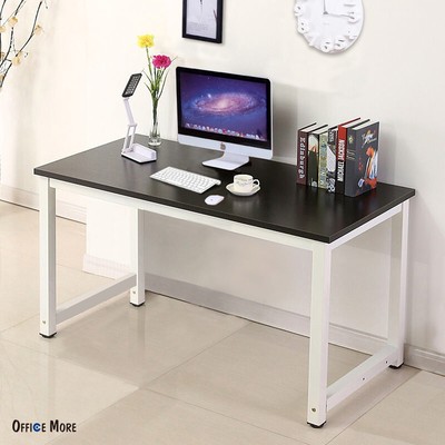 Wood Black Computer Desk PC Laptop Table Workstation Study Home Office Furniture