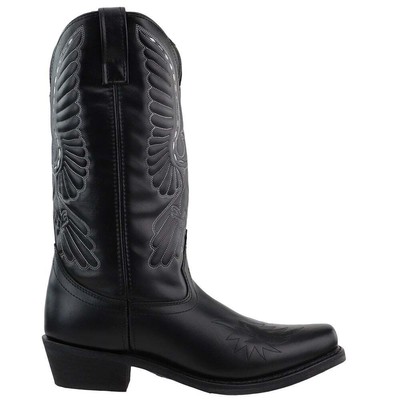 

Мужские черные классические ботинки Laredo Gainesville с квадратным носком 6840, Черный, Laredo Gainesville Graphic Square Toe Cowboy