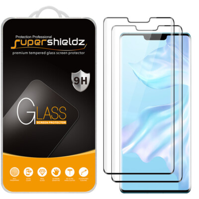 2X Supershieldz FullCover Tempered Glass Screen Protector for Huawei Mate 30 Pro