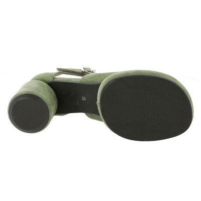 Pre-owned All Black Mod Jane Women's Pump In Green