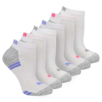 

Puma Half Terry 6 Pack Low Cut Socks Women Size  Socks 85919103, Белый