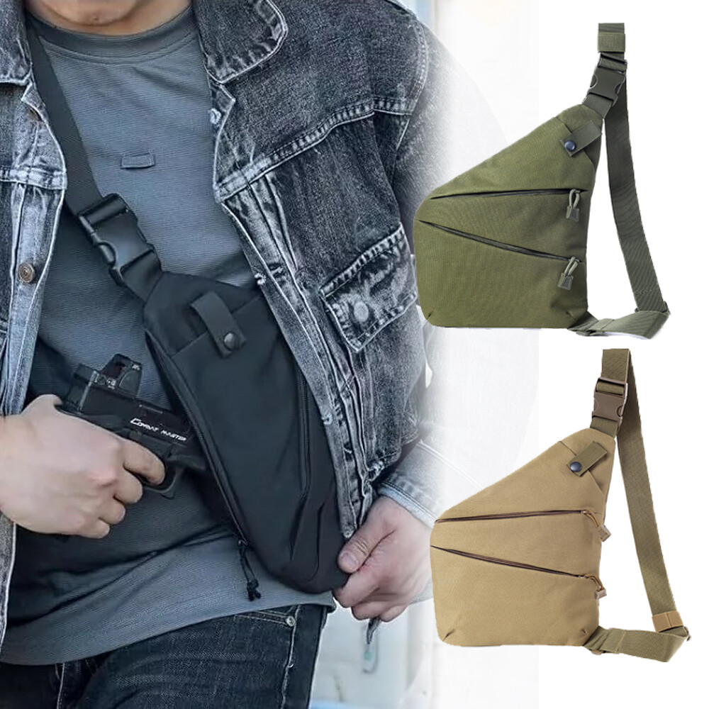 【ANGLAN】Ribstop Nylon Sling Bag Ribstop Nylon Sling Bag - Grey - ANGLAN