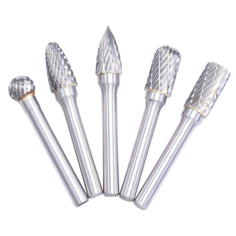 Stone Porting Die Grinder Bits Rotary File Rasp Carbide Burr Set 6mm Shank