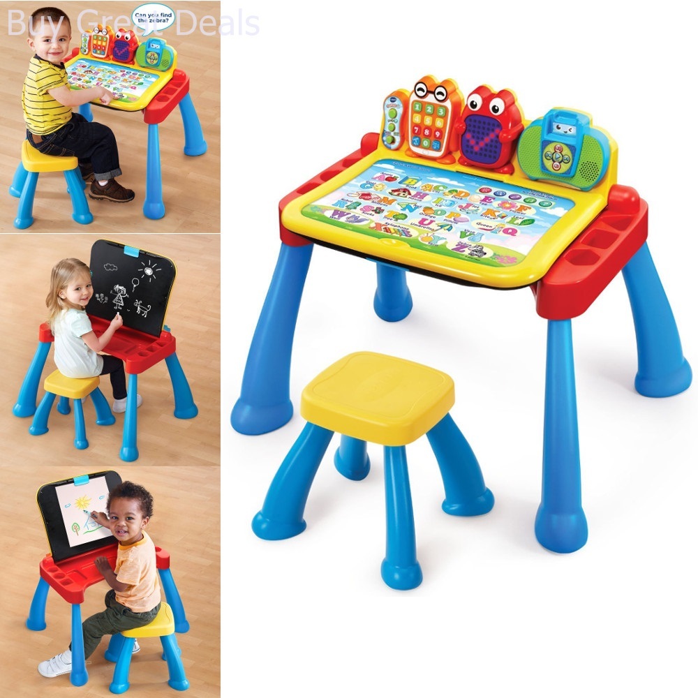 VTech Learning Play Touch Learn Activity Toddler Desk Educational Table Kids 736832560893 eBay