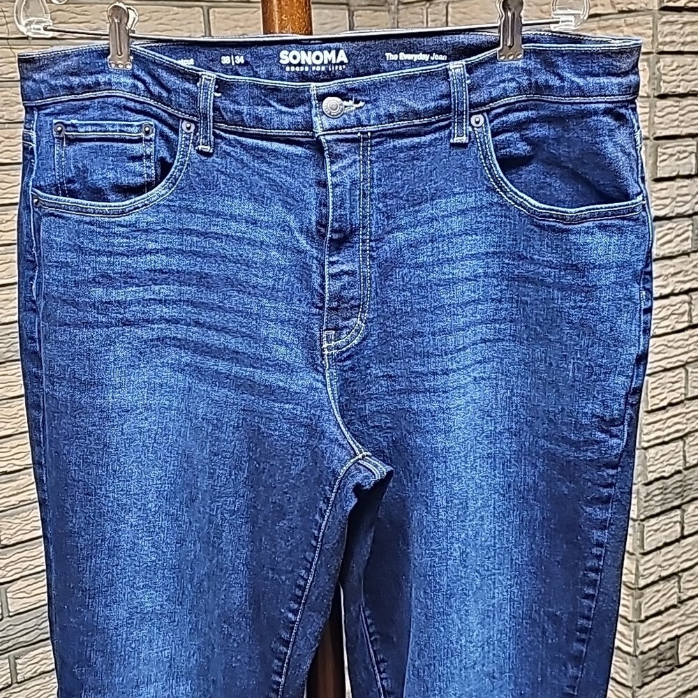 Mens Sonoma Bootcut Everyday Jeans Sz 38x34