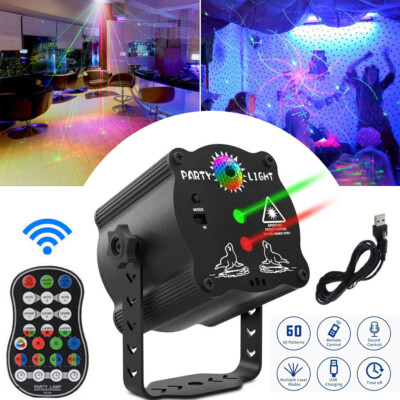 1024Pattern DJ Disco Party Stage Light Laser Projector LED RGB KTV Show Lighting