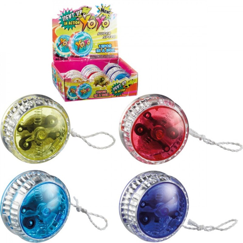 Yoyo Magique Lumineux Magic Ball Jouet Avec Motif Pour Enfant 4 Couleurs