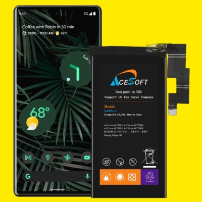 High-Performance 5100mAh Superior Quality UPGRADE Battery Fit Google Pixel 6 Pro