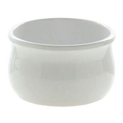 HUBERT  White Plastic Bowl - 5'' Dia x 3'' H
