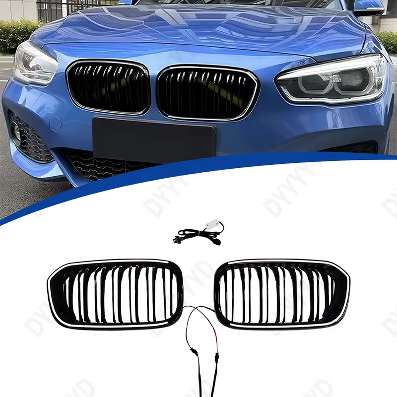 1 Series F20 F21 118i 120i M140i 118d 120d 125d LED Luminous Racing Grills Car F