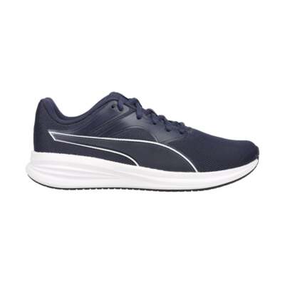 Puma Transport Lace Up Sneaker Молодежные мальчики Синие кроссовки Повседневная обувь 38625302