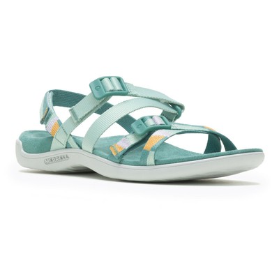 MERRELL MERRELL WOMENS DISTRICT 3 BACKSTRAP WEB SHOES SANDALS BLUE SPORTS OUTDOORS