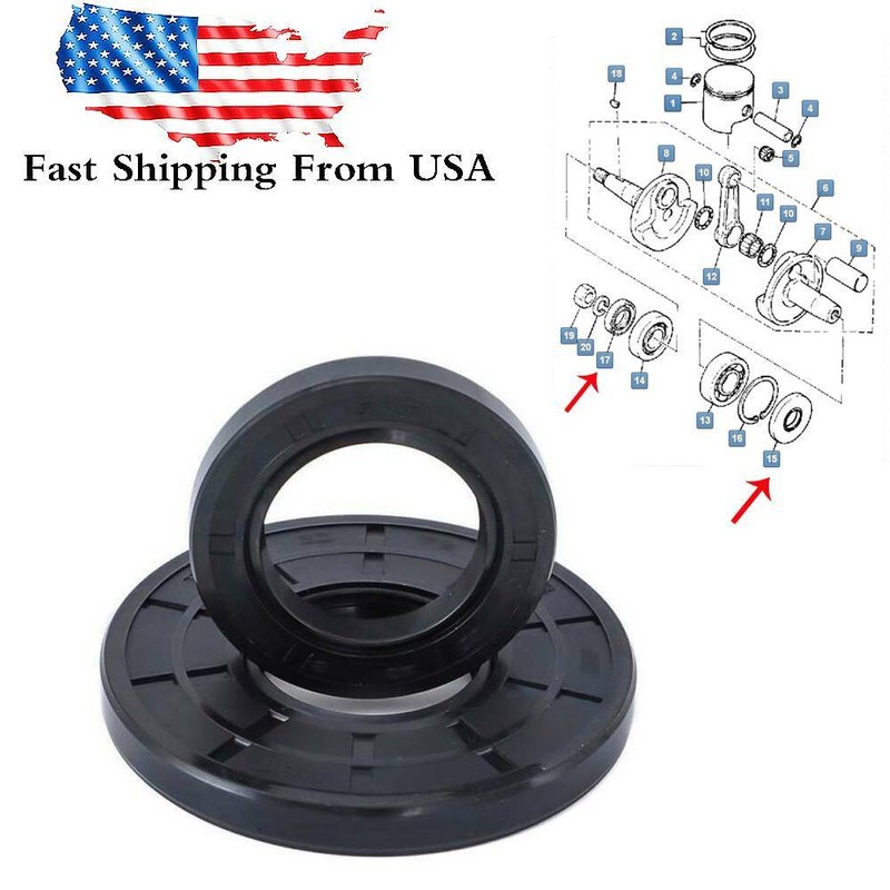 Cart 1979-89 Crankshaft Crank Shaft Oil Seals