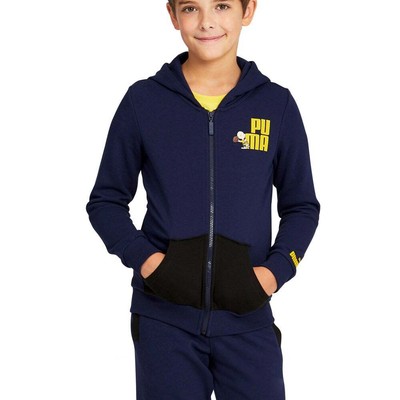 

Puma X Peanuts FullZip Hoodie Boys Синяя повседневная верхняя одежда 589364-06, Синий