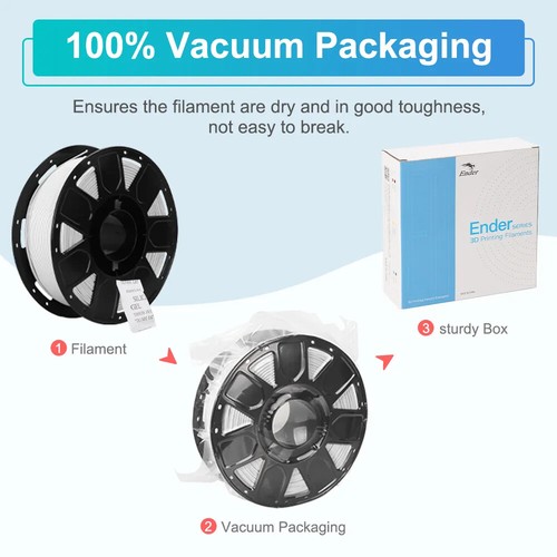 Creality 3D Printer Filament, Ender PLA Filament 1.75mm 1KG For FDM 3D Printer