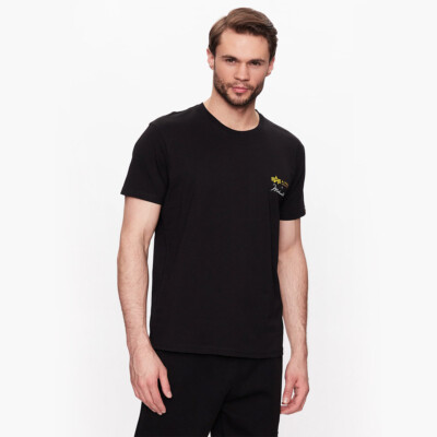 

Alpha Industries x Мохаммед Али BP Lifestyle футболка мужская черный, Alpha Industries x Muhammad Ali BP Lifestyle T-Shirt