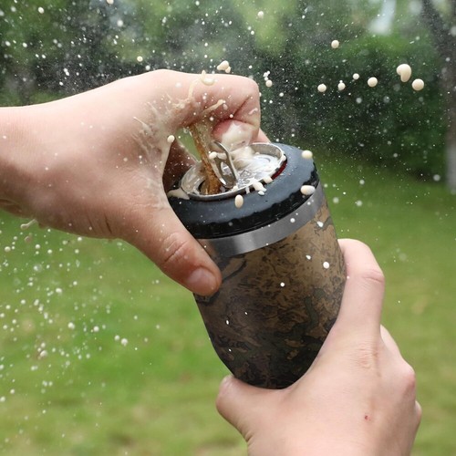 HAUSHOF 12oz Can Cooler 4 in 1  Stainless Steel Insulated Beer Can Cooler Holder