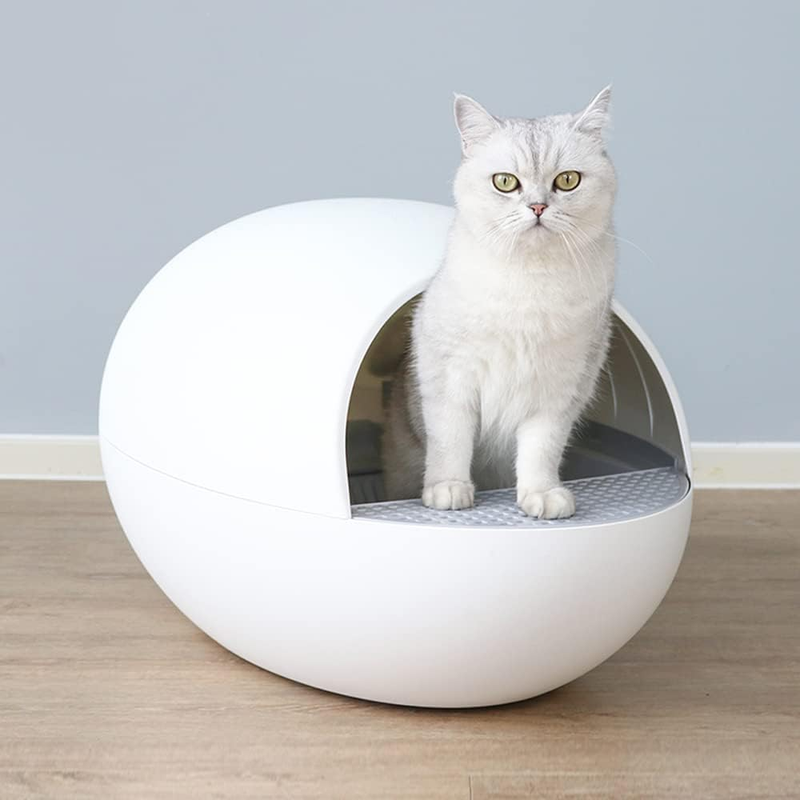 Automatic Self-Cleaning Cat Litter Box, No More Scooping & D