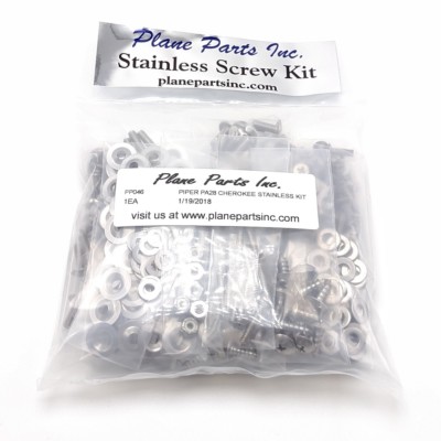 Piper PA28 Cherokee stainless hardware kit PP046