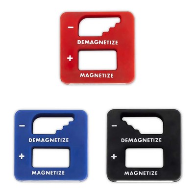 Precision Demagnetizer-Magnetizer - Pack of 3 Colors - Black, Red, Blue - for...