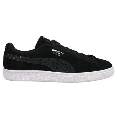 

Кроссовки Puma Suede Wild Lace Up Womens Size 5.5 M Повседневная обувь 382567-03, Черный, Puma Suede Wild Lace Up