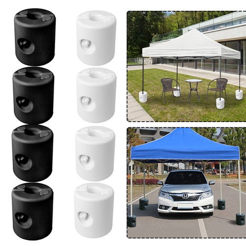 Pavillon-Standfüße Set 4-teilig | Grün, Wasserbefüllbar, Für Runde & Eckige Stangen Bis 35 Mm