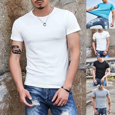 Fitness Top TShirt Bluse Rundhals TShirt Slim Fit Oberteile Sommer