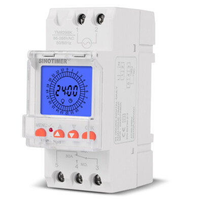 Digital LCD Display 24 Hour Electronic Time Intelligent Analog Timer Switch R1Q9