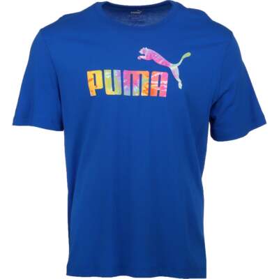 

Puma Essentials Logo Футболка с круглым вырезом и короткими рукавами Мужские синие повседневные топы 586449, Синий, Puma Essentials Logo Crew Neck Short Sleeve T-Shirt