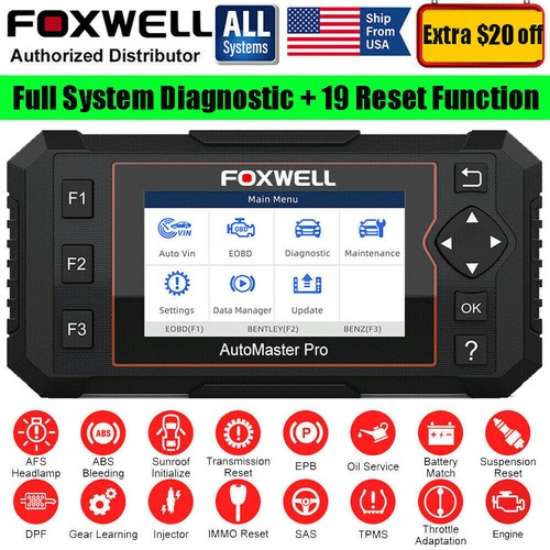 Foxwell NT644 Elite Auto Diagnostic Tool OBD2 Scanner ALL SYSTEM Code