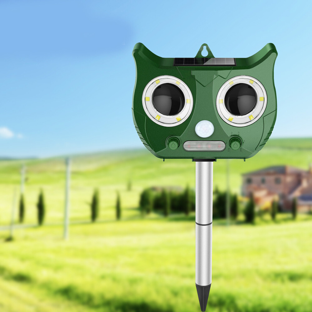 Solar Ultrasonic Mouse Expeller Insect Repeller Ground ...