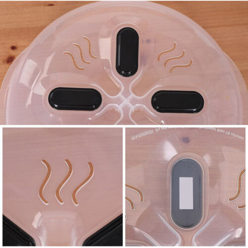 Magnetic Microwave Anti Splatter Cover Plate Guard Lid With Steam Vent 2