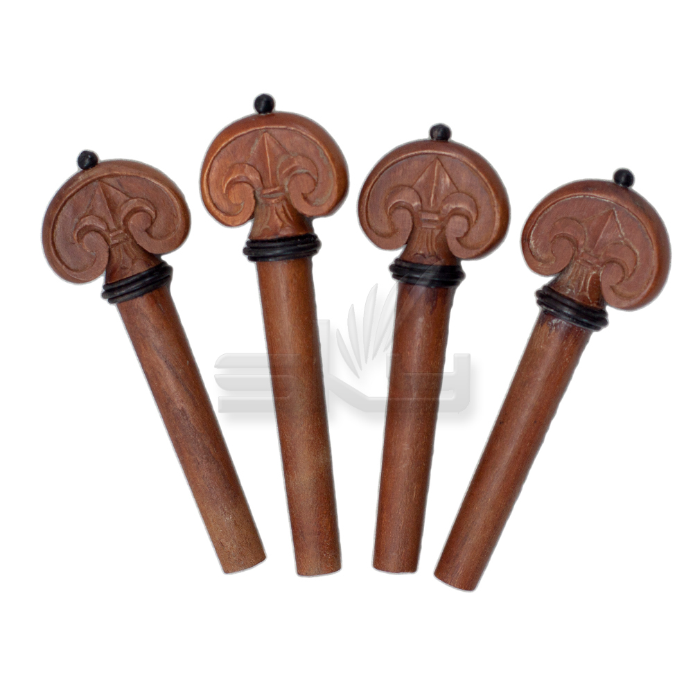 Hand-Carved Jujube 4/4 Violin Pegs/Black Ring/Tip (4 pcs) | eBay