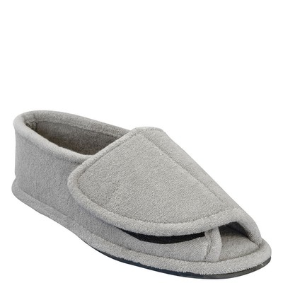 

MUK LUKS Регулируемые мужские тапочки с открытым носком и полной стопой