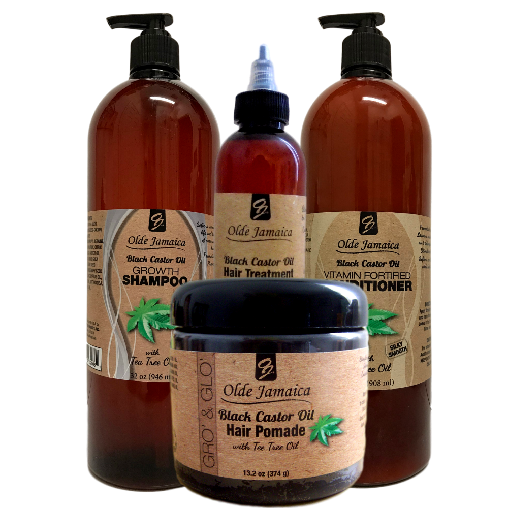 Salon Size Jamaican Black Castor Oil Combo For Hair Repair