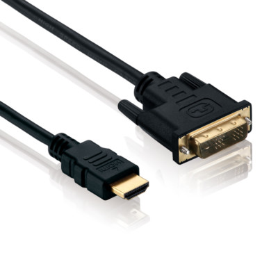 2m HDMI auf DVI Kabel 1080p FULL HD PC TV Video Monitor Beamer Adapter Kabel