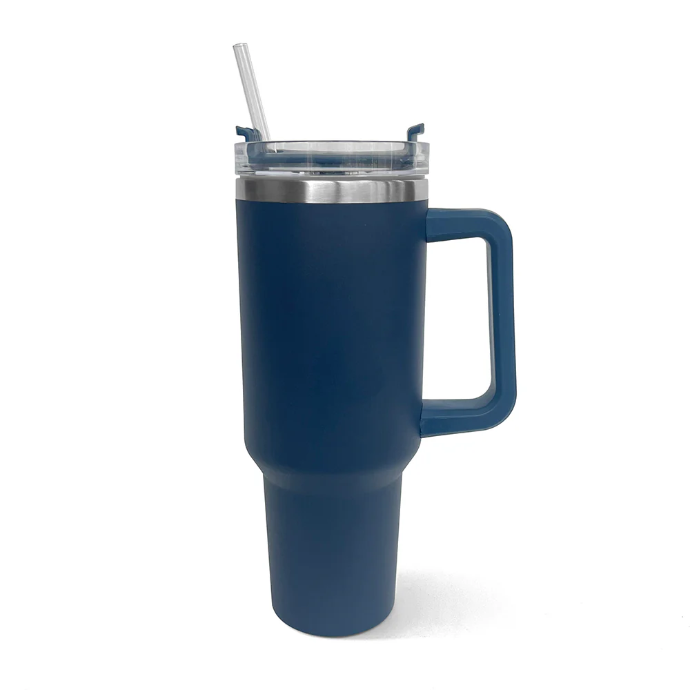 40oz Stainless Steel Vacuum Insulated Tumbler With Lid And Straw