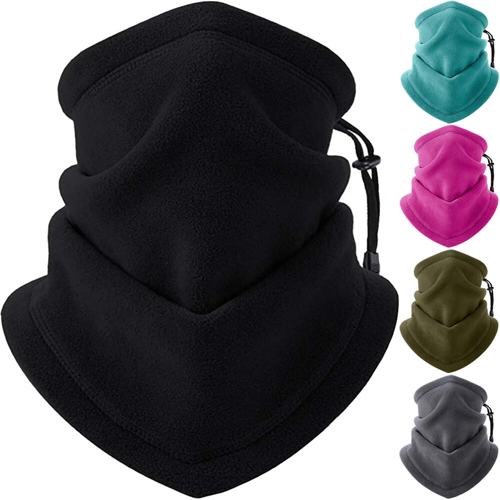 Balaclava Ski Face Mask Fleece Neck Warmer Gaiter Bandana with Adjustable Strap