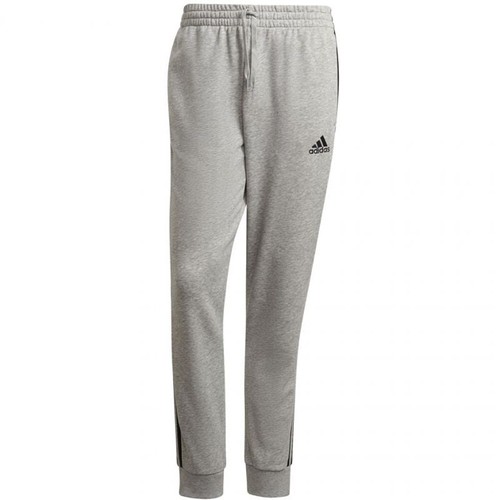 Мужские джоггеры Adidas Essential French Terry с зауженными манжетами в 3 полосы для бега трусцой