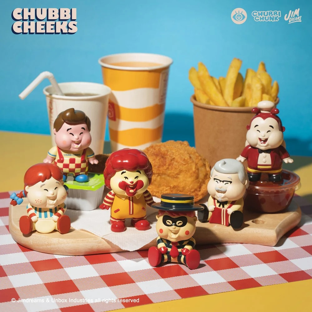 Unbox Industries Chubbi Cheeks Family Fast Food Friends