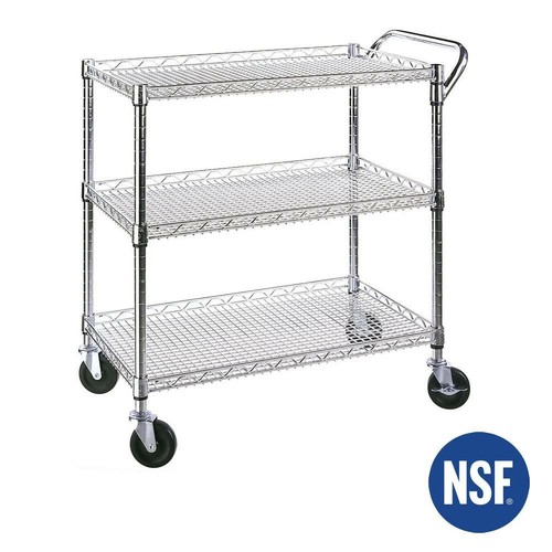 Seville Classics Industrial All-Purpose Utility Cart, NSF Listed