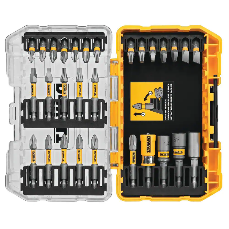 30 Pcs Screwdriver Set Dewalt Magnetic Lock Impact Drill Dri