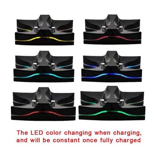 US For PS4 Playstation 4LED Dual USB Controller Charger Station Charg Stand Dock