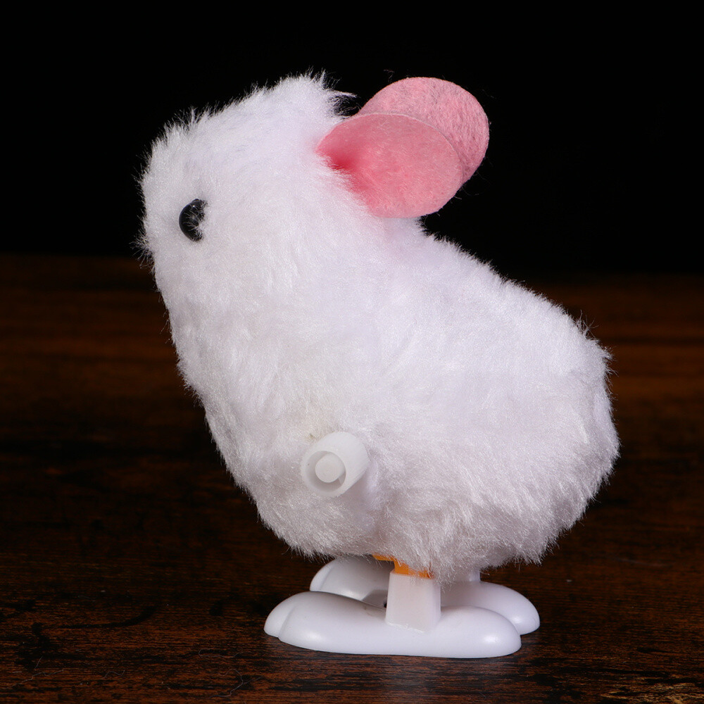 Children New Hopping Wind-Up Hot Bunny Animal  Toy Plastic  Mechanical  Cute