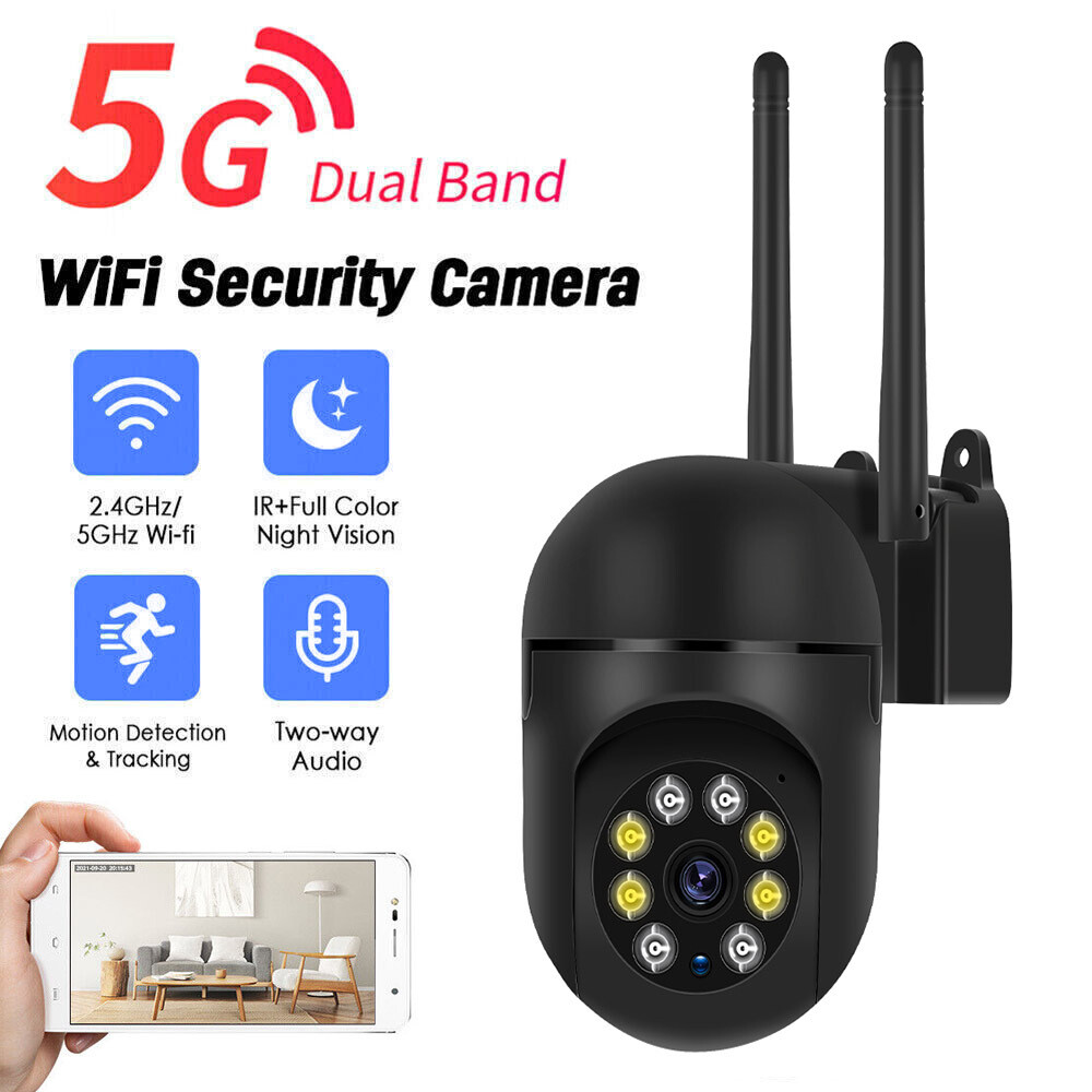 1080P HD 5G Wifi Система видеонаблюдения Наружная домашняя ИК-камера ночного видения