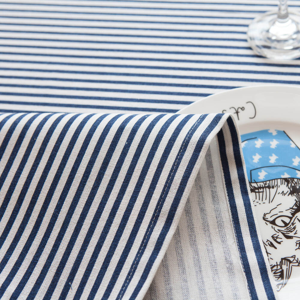 Simple Stripes  Tablecloth Rectangle Table Cloth Computer Desk Cover